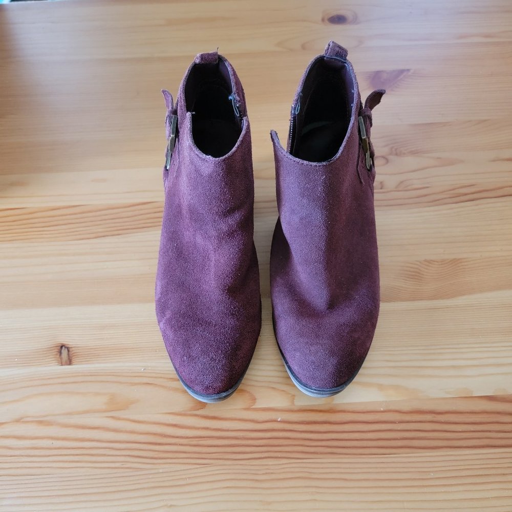 Burgundy Booties